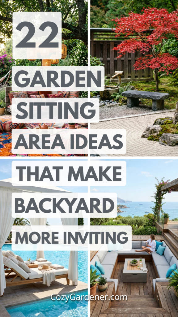 22 Garden Sitting Area Ideas That Make Your Backyard More Inviting
