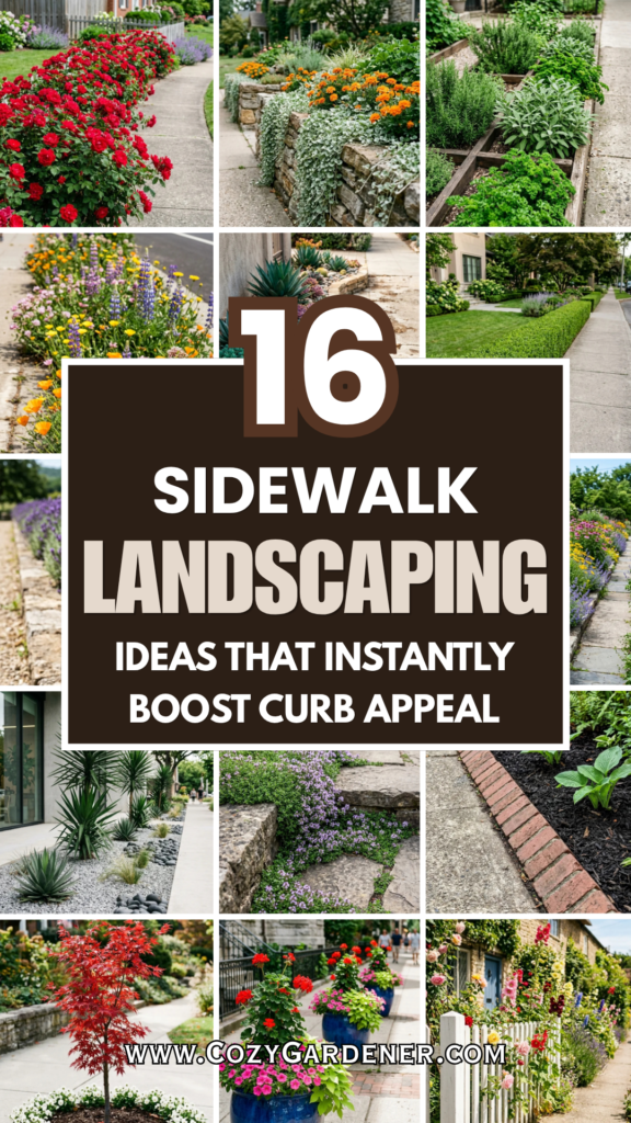 16 Sidewalk Landscaping Ideas That Instantly Boost Curb Appeal