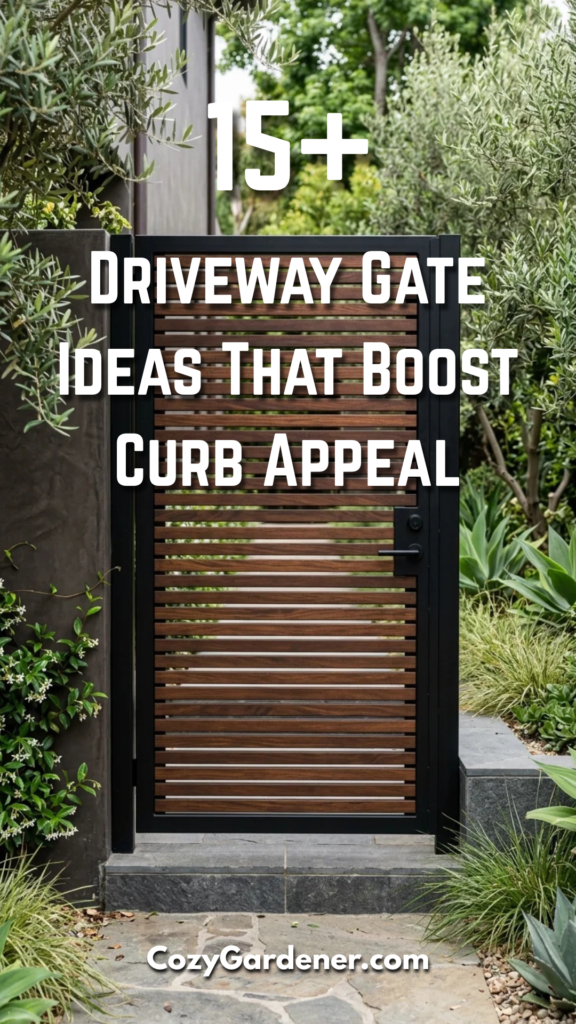 15 Driveway Gate Ideas That Boost Curb Appeal