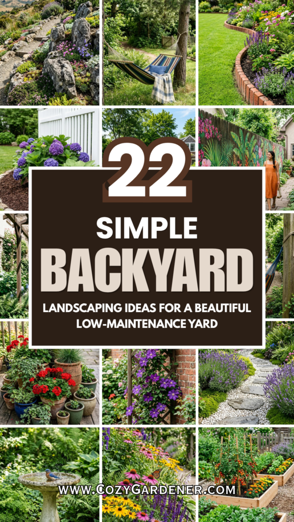 22 Simple Backyard Landscaping Ideas for a Beautiful Low-Maintenance Yard