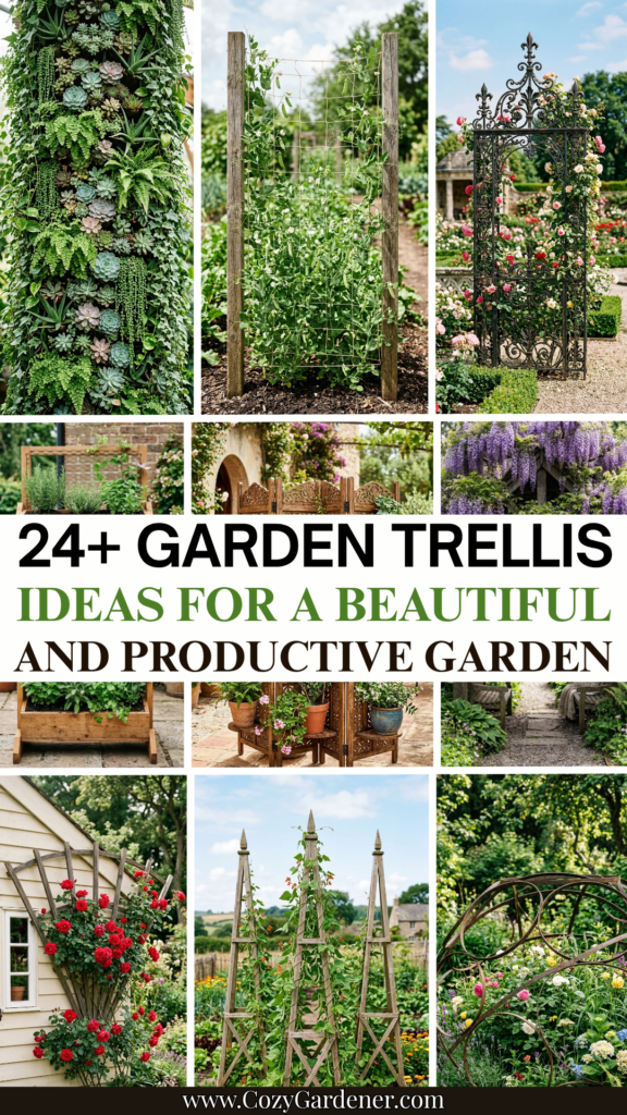 24 Garden Trellis Ideas for a Beautiful and Productive Garden