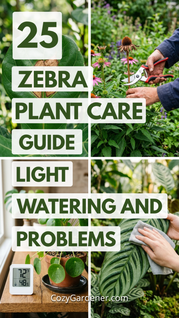 25 Zebra Plant Care Guide: Light, Watering, and Common Problems
