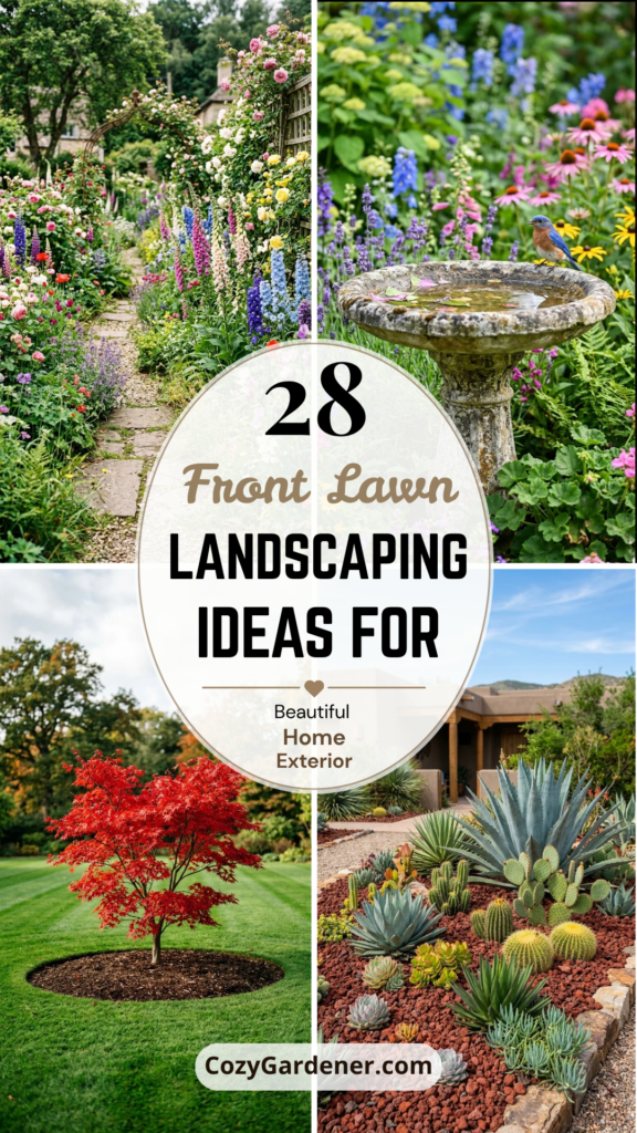 28 Front Lawn Landscaping Ideas for a Beautiful Home Exterior