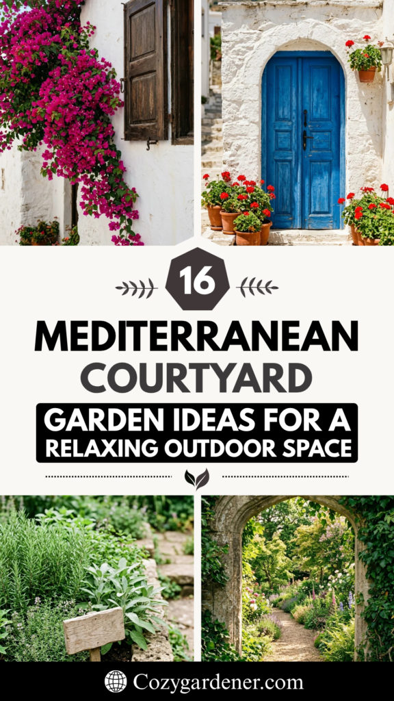 16 Mediterranean Courtyard Garden Ideas for a Relaxing Outdoor Space