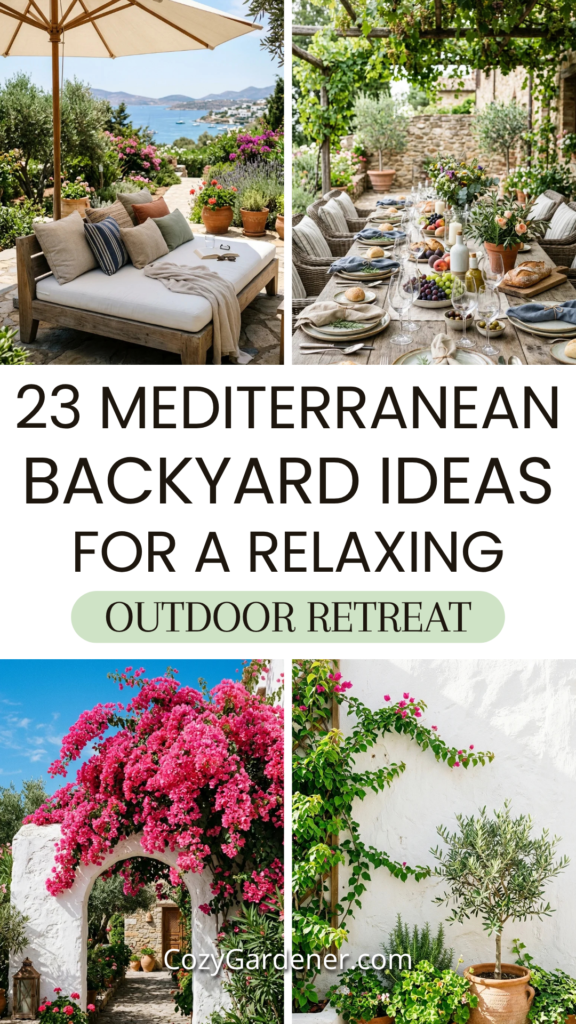 23 Mediterranean Backyard Ideas for a Relaxing Outdoor Retreat