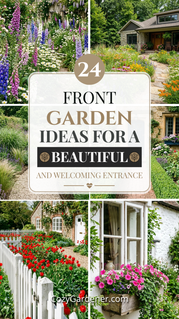 24 Front Garden Ideas for a Beautiful and Welcoming Entrance