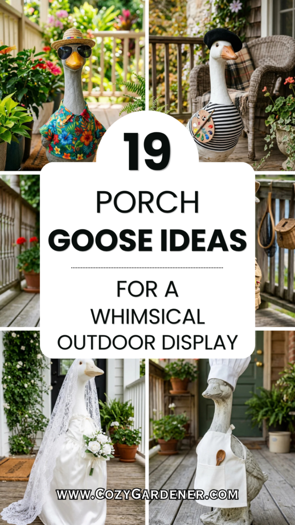 19 Porch Goose Ideas for a Whimsical Outdoor Display