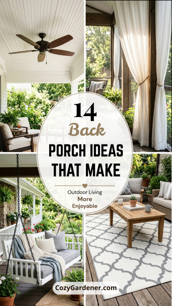 14 Back Porch Ideas That Make Outdoor Living More Enjoyable
