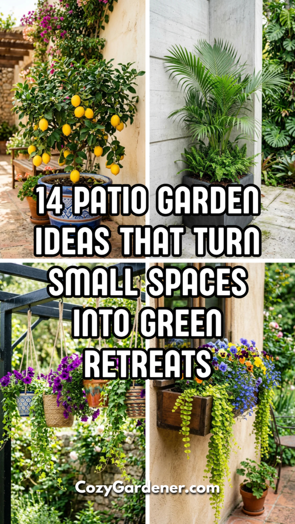14 Patio Garden Ideas That Turn Small Spaces Into Green Retreats
