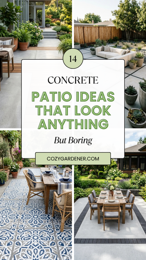 14 Concrete Patio Ideas That Look Anything But Boring