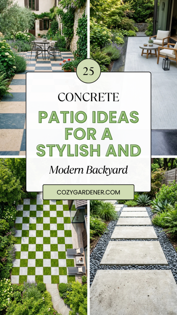 25 Concrete Patio Ideas for a Stylish and Modern Backyard