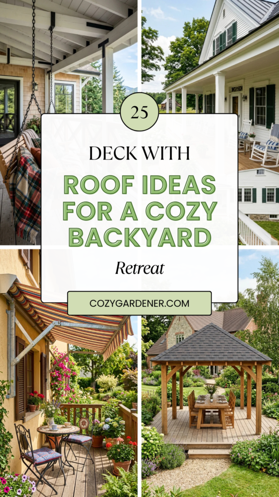 26 Deck With Roof Ideas for a Cozy Backyard Retreat
