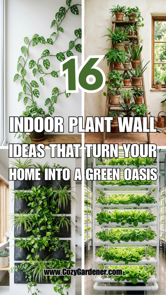 16 Indoor Plant Wall Ideas That Turn Your Home Into a Green Oasis