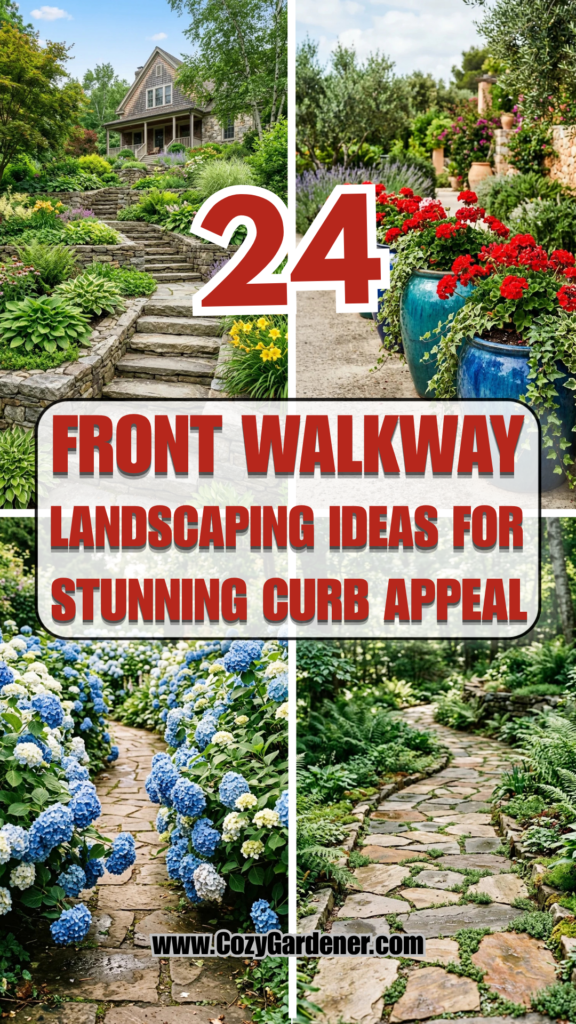 24 Front Walkway Landscaping Ideas for Stunning Curb Appeal