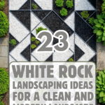 23 White Rock Landscaping Ideas for a Clean and Modern Landscape