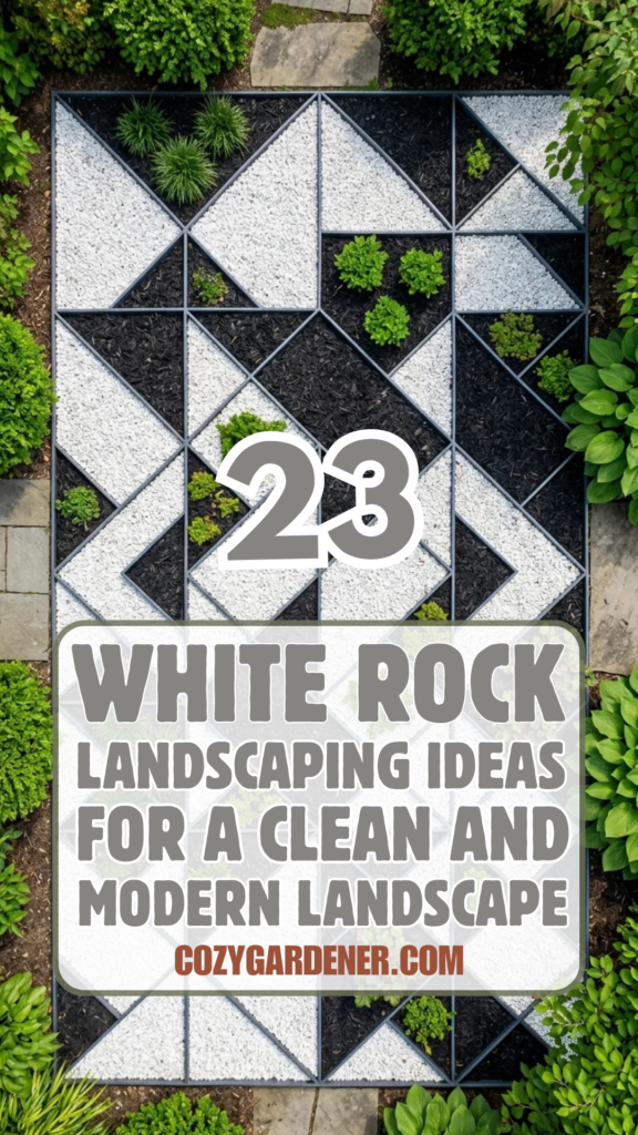 23 White Rock Landscaping Ideas for a Clean and Modern Landscape