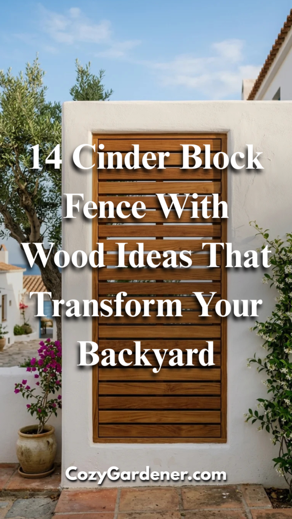 14 Cinder Block Fence With Wood Ideas That Transform Your Backyard