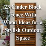 23 Cinder Block Fence With Wood Ideas for a Stylish Outdoor Space