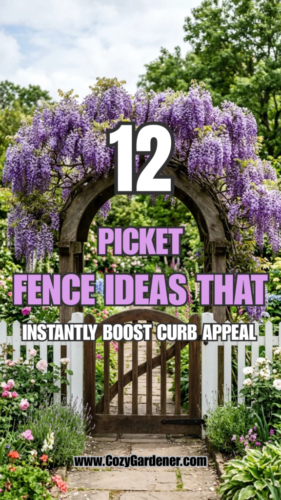 12 Picket Fence Ideas That Instantly Boost Curb Appeal