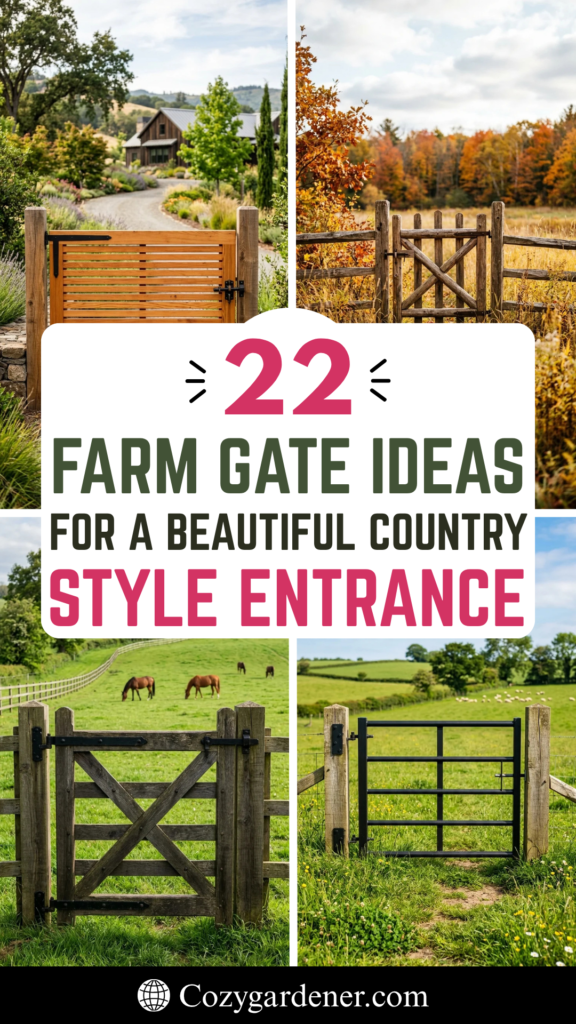 22 Farm Gate Ideas for a Beautiful Country-Style Entrance