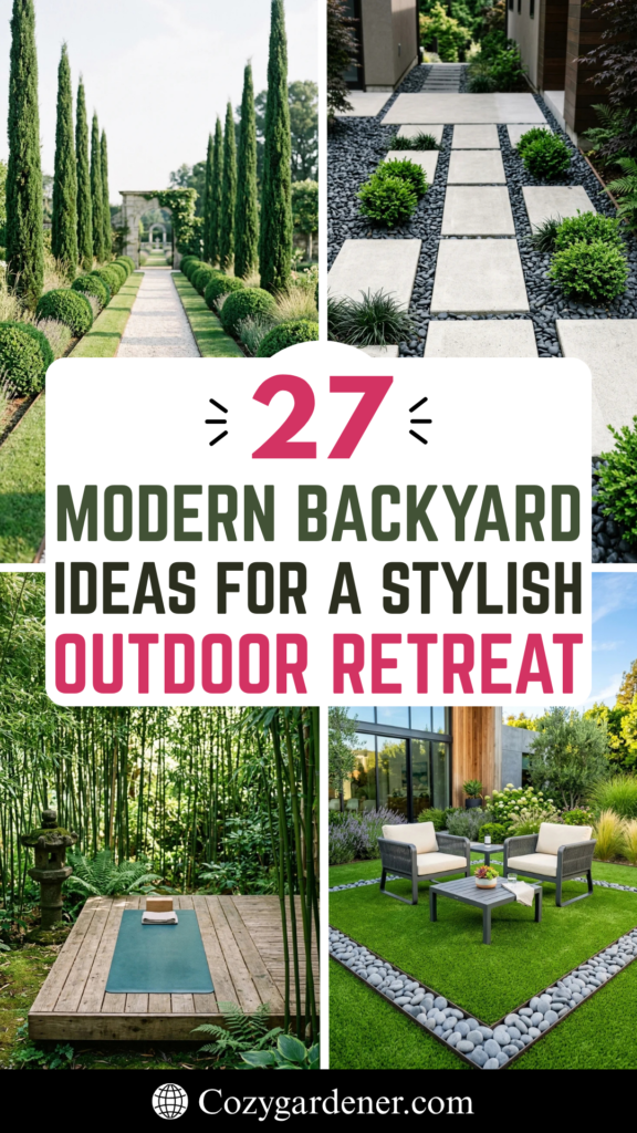 27 Modern Backyard Ideas for a Stylish Outdoor Retreat