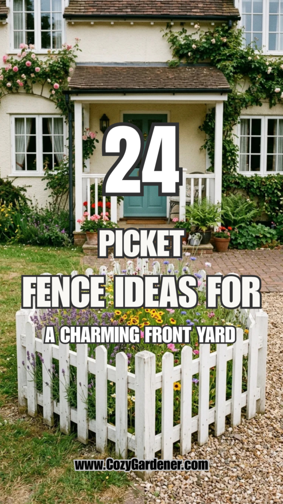 24 Picket Fence Ideas for a Charming Front Yard