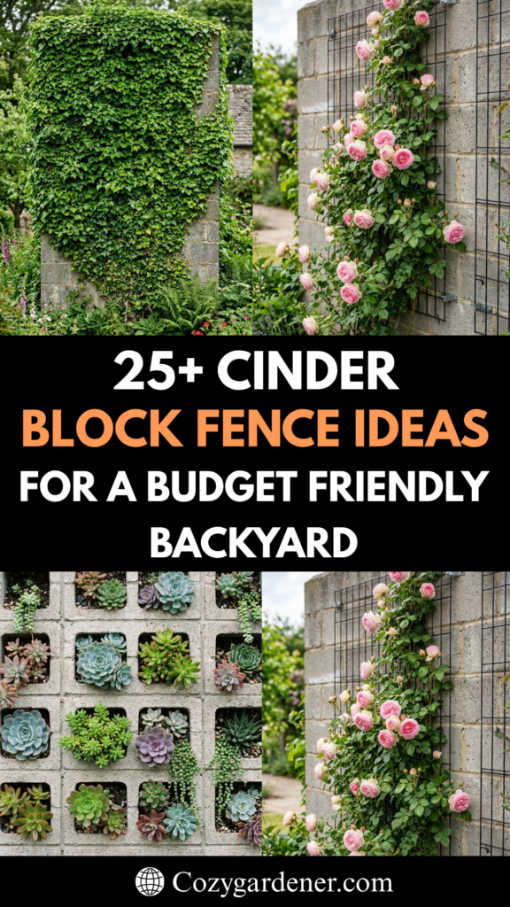 25 Cinder Block Fence Ideas for a Budget-Friendly Backyard