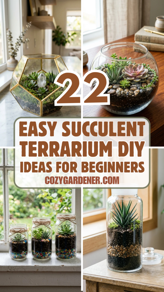 22 Easy Succulent Terrarium DIY Ideas for Beginners