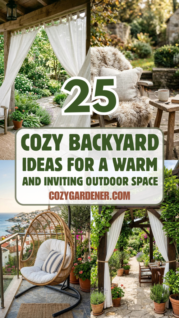 25 Cozy Backyard Ideas for a Warm and Inviting Outdoor Space