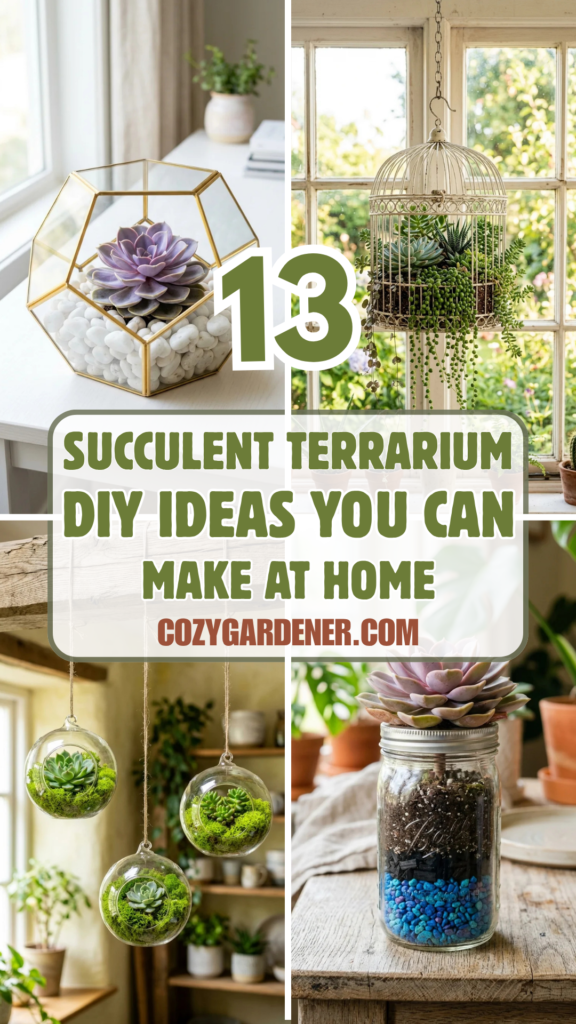 13 Succulent Terrarium DIY Ideas You Can Make at Home
