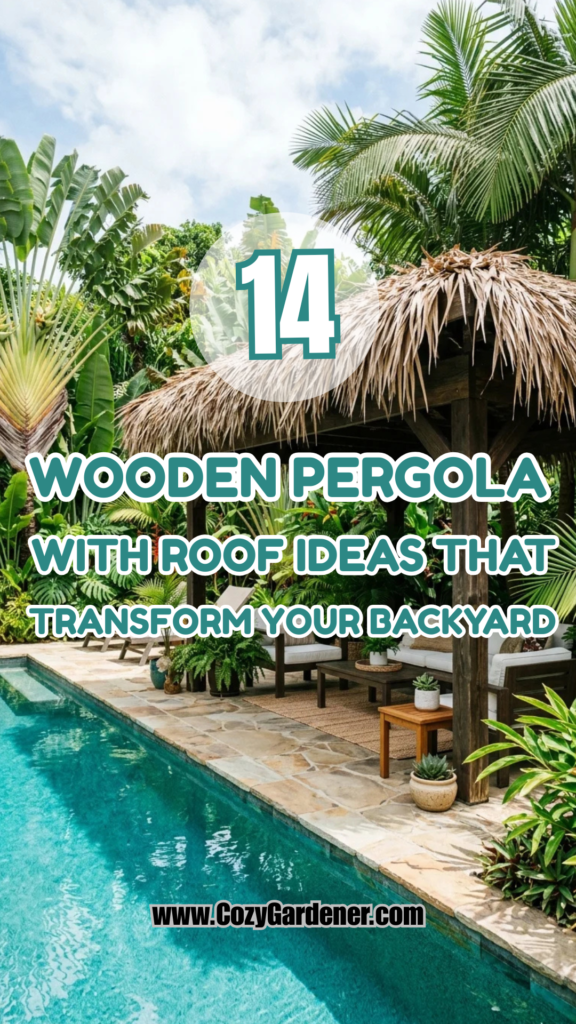 14 Wooden Pergola With Roof Ideas That Transform Your Backyard