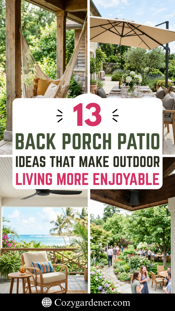 13 Back Porch Patio Ideas That Make Outdoor Living More Enjoyable