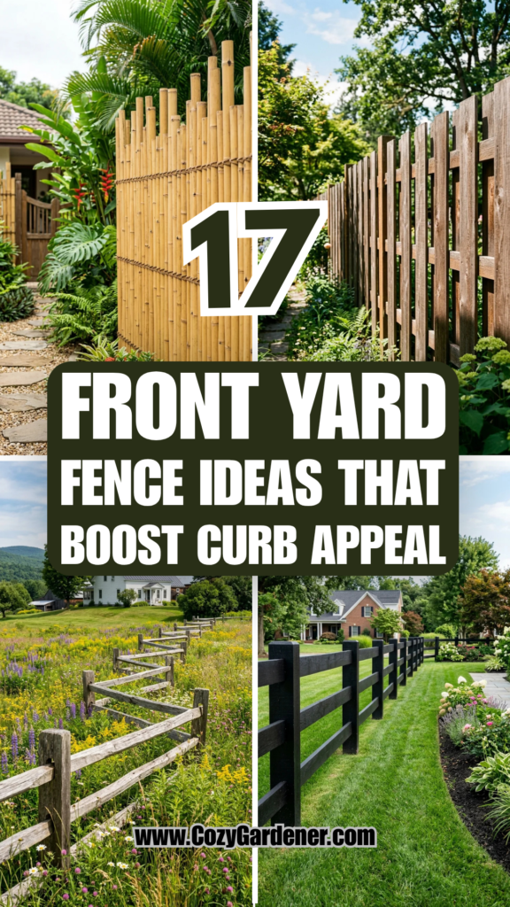 17 Front Yard Fence Ideas That Boost Curb Appeal