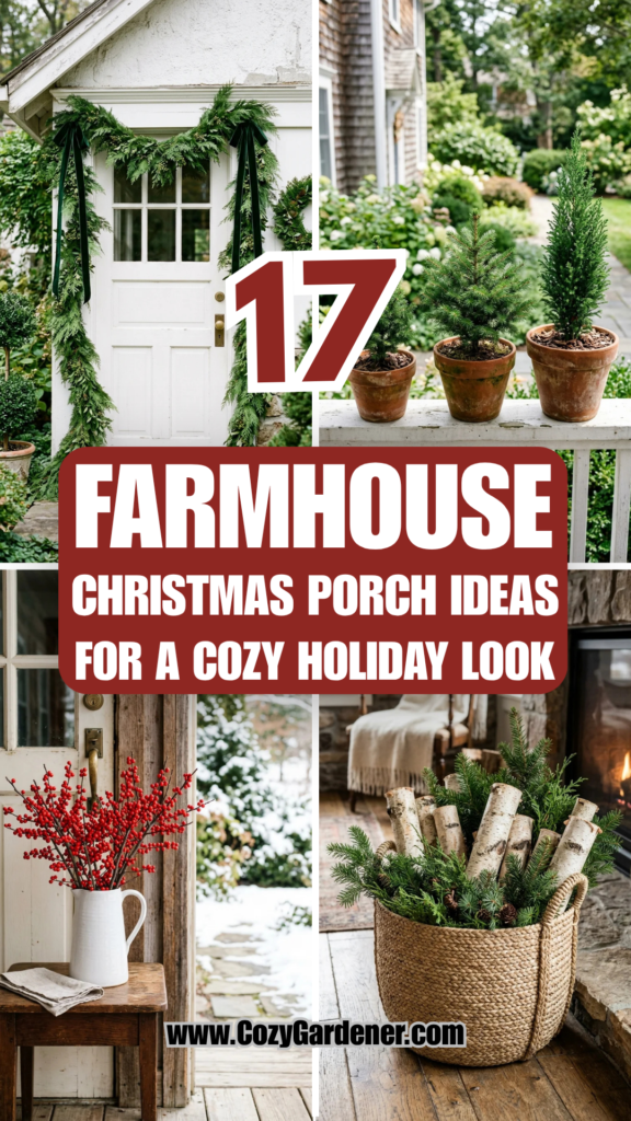 17 Farmhouse Christmas Porch Ideas for a Cozy Holiday Look